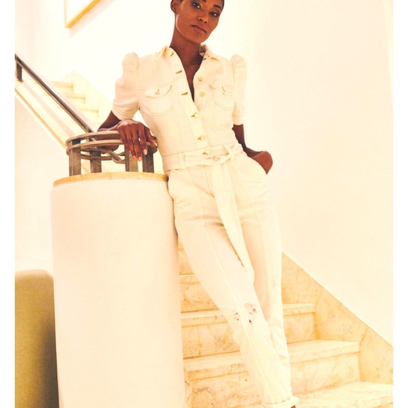 Retrofete Pants - Retrofete tori jumpsuit, white size small